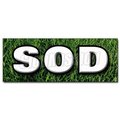 Signmission SOD DECAL sticker landscape landscaper for sale grass seed farm grasses, D-48 Sod D-48 Sod